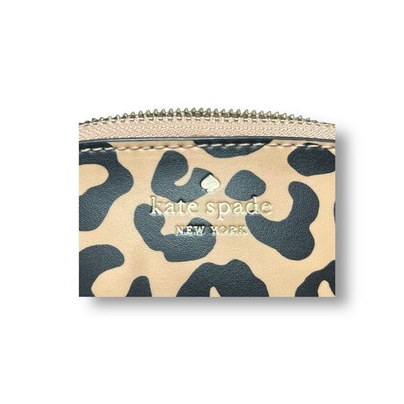 Kate Spade New York Kali Small Dome Crossbody Bag Leather Leopard Black Chic - Picture 14 of 15